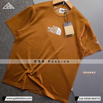 Men's Premium Semi Drop Shoulder Orange T-shirt